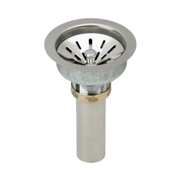 Elkay Deluxe Drain 3-1/2" for Fireclay Sinks, Stainless Steel